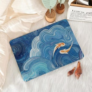 Waves and Fish MacBook Hard Case MacBook Pro 13 14 16 Case MacBook Air 15 11 13 2018-2026 12 Pro Retina 13 2019 Pro 15 13  2026 Laptop Cover