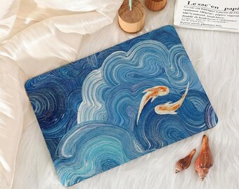 Waves and Fish MacBook Hard Case MacBook Pro 13 14 16 Case MacBook Air 15 11 13 2018-2026 12 Pro Retina 13 2019 Pro 15 13  2026 Laptop Cover