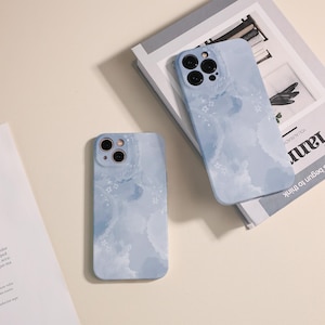 iPhone Case mit blauem Farbverlauf und Objektiv All Inclusive für iPhone 14 Pro Max iPhone 15 Case iPhone 11 / 12 Case iPhone XR XSCase