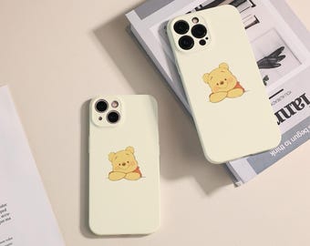 Cute Winnie the Pooh iPhone Case, Lens All Inclusive Phone Case for iPhone 16 Pro Max iPhone15 Case iPhone14 / 13 Case iPhone XR XSCase