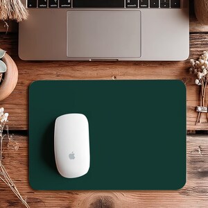 Dunkelgrünes Mauspad, Büro-Mauspad, Laptop-Mauspad, Macbook-Mauspad, Macbook Pro 16/14 Mauspad, Gummi-Mauspad