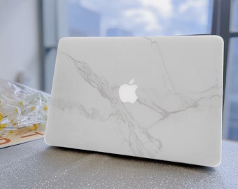 Élégante coque rigide en marbre blanc pour MacBook MacBook Pro 13 14 16 Coque MacBook Air 11 13 2018-2020 12 Pro Retina 13 2019 Pro 15 13 Housse pour ordinateur portable