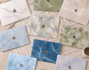 Pastel Marble MacBook Case, MacBook Pro 13 14 16 Case, 2026 Neo 13 MacBook Air 15 13 Pro 14 Pro 16 M5 M4 2026 Laptop Cover, Hard Laptop Case