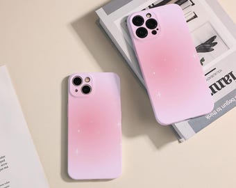 iPhone 14 Pro Max iPhone XS Case iPhone 11 / 12 Fall iPhone XSCase Rosa-Farbverlauf Sterne, Objektiv All-inclusive-Hülle
