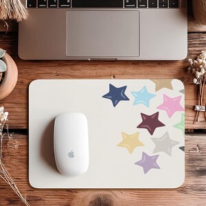 Bunte Sterne Mauspad, Büro-Mauspad, Laptop-Mauspad, Macbook-Mauspad, Macbook Pro 16/14 Mauspad, Gummi-Mauspad