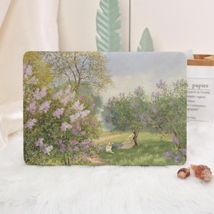 Oil Painting Garden MacBook Pro 13 14 16 Case, MacBook Air 15 13 2025 2026 Pro 14 Pro 16 M5 M4 Neo 13 2026 Laptop Cover, Hard Laptop Case