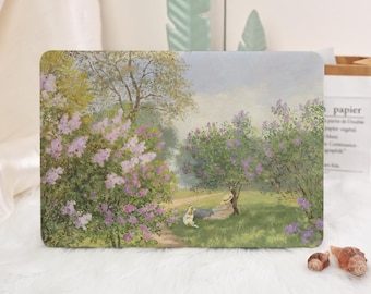 Oil Painting Garden MacBook Pro 13 14 16 Case, MacBook Air 15 13 2025 2026 Pro 14 Pro 16 M5 M4 Neo 13 2026 Laptop Cover, Hard Laptop Case