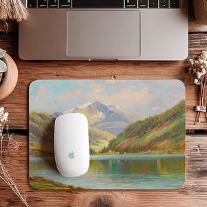 Landschaftsmalerei Mauspad, Büro-Mauspad, Laptop-Mauspad, Macbook-Mauspad, Macbook Pro 16/14 Mauspad, Gummi-Mauspad