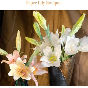 Lily Bouquet - Project Guide Template Paper Flowers
