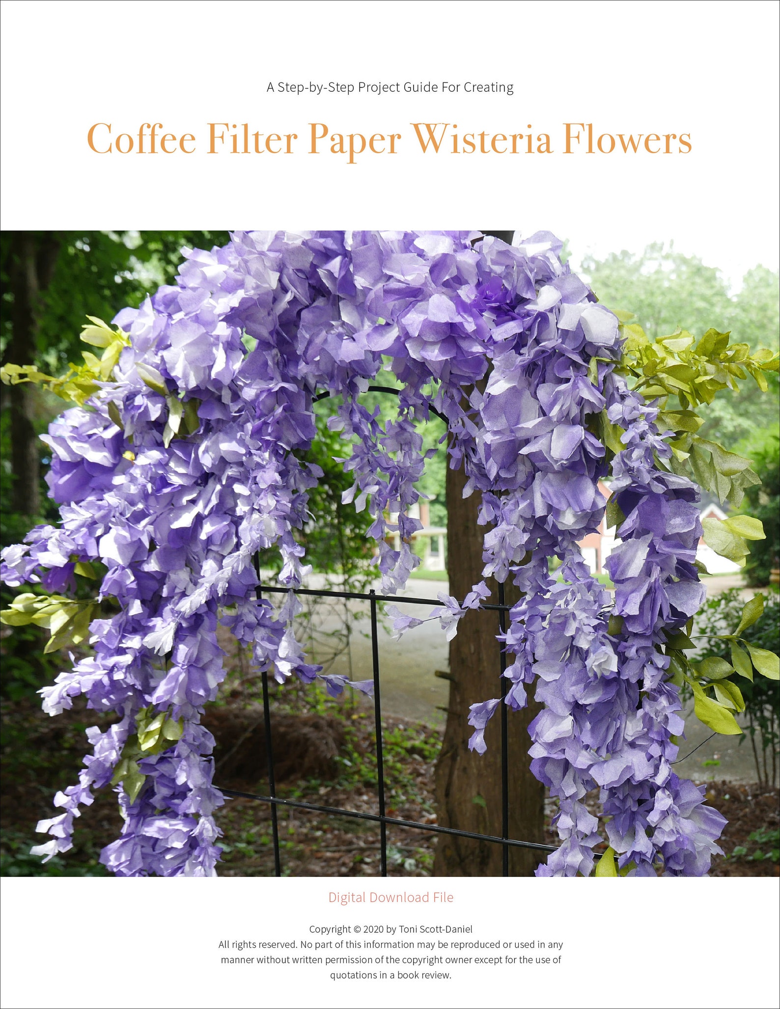 Project Guide Template For Making Coffee Filter Wisteria Etsy