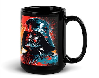 Darth Vader Pop Art | Star Wars Graphic Art - Pop-Kultur-Tasse - Ein tolles Geschenk! Schwarzer Becher 11 oz & 15 oz Becher verfügbar - kostenloser Versand