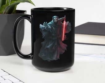 Darth Nihilus Art Coffee Mug - KOTOR 2 Knights of the Old Republic - Ancient Sith - Great for Hard Core Fans! Tall Black 15 oz Mug Free Ship