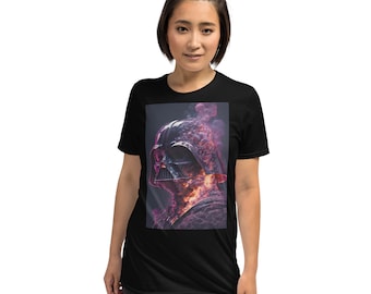 Impresionante Darth Vader camiseta gráfica / estilizado Darth Vader fuego humo ciencia ficción cultura pop manga corta camiseta unisex sin envío