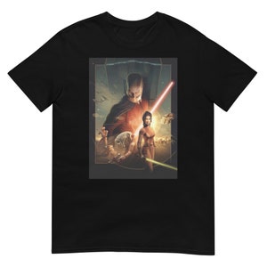 Star Wars KOTOR Shirt | Knights of the Old Republic Shirt | Revan Malak Bastila | Gaming Gamer Shirt Pop Culture Short-Sleeve Unisex T-Shirt