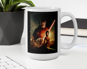 Tasse Star Wars KOTOR | Tasse des Chevaliers de l’Ancienne République | Revan Malak Bastila | Tasse de jeu Gamer Pop Culture Mug | 11oz / 15oz | Livraison gratuite