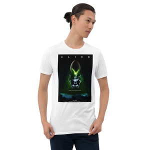 Alien Movie Shirt Alien Movie Poster Art Xenomorph TShirt Pop Cultuur Gift T-Shirt Korte Mouw Unisex T-Shirt - Gratis Verzending!