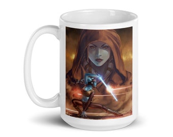 Aayla Secura Star Wars Tasse | Jedi Clone Wars Art Tasse | Popkultur Tasse | Ein tolles Geschenk! | 11oz / 15oz | Kostenloser Versand
