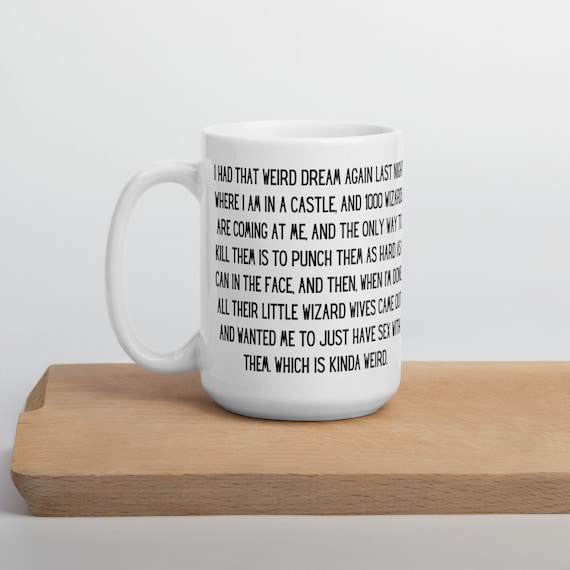 Hot Rod Quote Mug - Fight 1000 Wizards Punch in the Face - Rico Quote Movie  Line Funny Mug Great Gift Tall 15 Oz Mug Free Shipping - Etsy