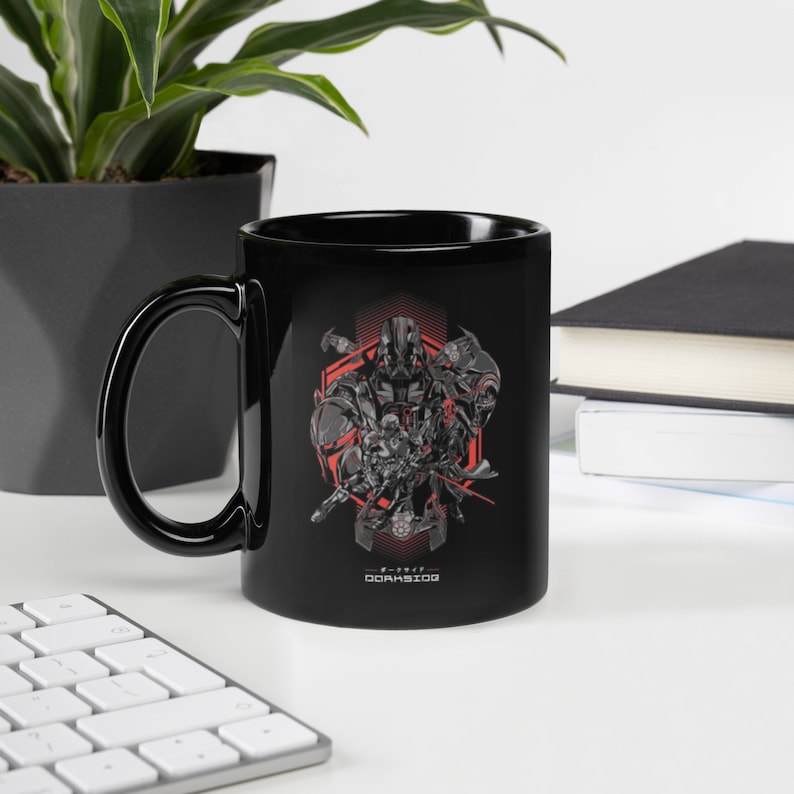 Star Wars Dark Side Graphic Art Mug Darth Vader Maul Sith Mando Kylo Dark Side Empire - Great Gift! Black Ceramic 11 oz Mug Free Shipping