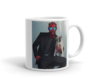 Tazza divertente con grafica di Darth Maul / Cultura Pop / Signore dei Sith / Guerre dei Cloni / Fan di Star Wars - Un regalo fantastico! 11 oz / 15 oz