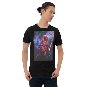 Star Wars DARTH TALON Inspiriertes Grafik T-Shirt Weibliche Sith Lord Warrior EU Pop Kultur Shirt Tolles Geschenk | Kurzärmeliges Unisex-T-Shirt