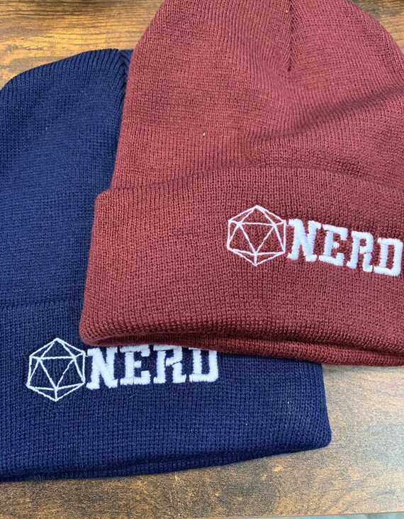 Nerd Beanie Adult Winter Hat D20 Beanie 