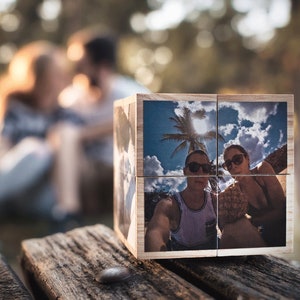 Photo cube - 2nd anniversary gift, 50th anniversary, 40th anniversary, 30th anniversary, 5th anniversary gift for him her boyfriend parents3