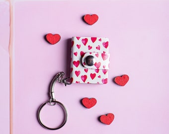 Mini album photo porte-clés - Cadeau de Saint-Valentin personnalisé Cadeaux pour petit ami et petite amie, mari, femme et partenaire