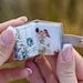 Personalized Leather Photo Keychain - Gift for Boyfriend, gift for girlfriend , gift for couple - couple photos - album frame