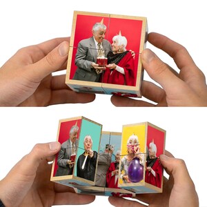 Fotokubus - jubileumcadeaus voor vriend, vriendin, echtgenoot, vrouw, ouders, éénjarig jubileum, 1-jarig jubileum