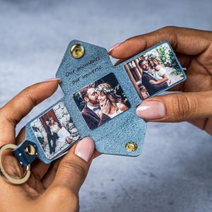 Llavero con álbum de fotos de horóscopo y signos astrológicos, recuerdo del zodíaco personalizado para fotos, regalo ideal para entusiastas de la astrología