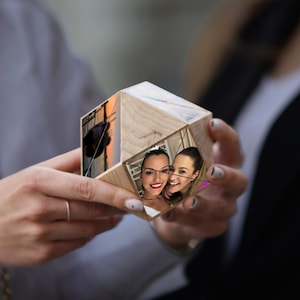 Fotokubus - jubileumcadeaus voor vriend, vriendin, echtgenoot, vrouw, ouders, éénjarig jubileum, 1-jarig jubileum