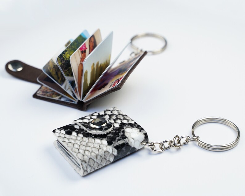 Mini Photo Album Keychain Personalized Valentines Day Gift Etsy