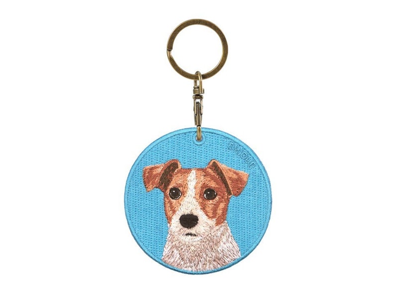 French bulldog keychain embroidered dog gifts image 6