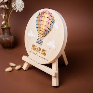 String Art - Kinderzimmer Kinder Geschenk Neugeborenen personalisierte Danksagung Geschenke Kinder Holzspielzeug Schilder Namen
