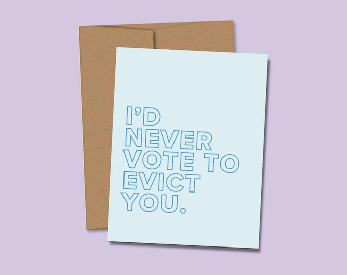 Big Brother TV Show Valentine's Day Card Julie Chen CBS Reality Tv Greeting Card, Reality TV Lover Card, Big Brother Anniversary Houseguest