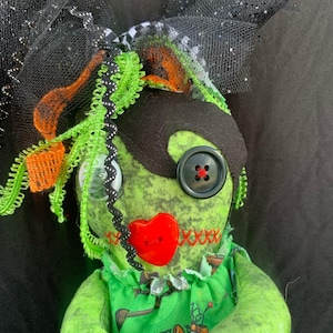 Hand made doll. scissor doll . voodooesk . creepy doll