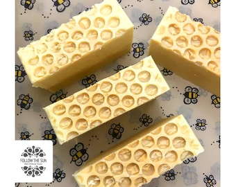 Honey And Oat (Unscented) Handmade Cold Process Soap made with Oat Milk