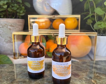 Golden Facial Oil – Marula & Squalane Hydrating Serum for Soft, Glowing Skin