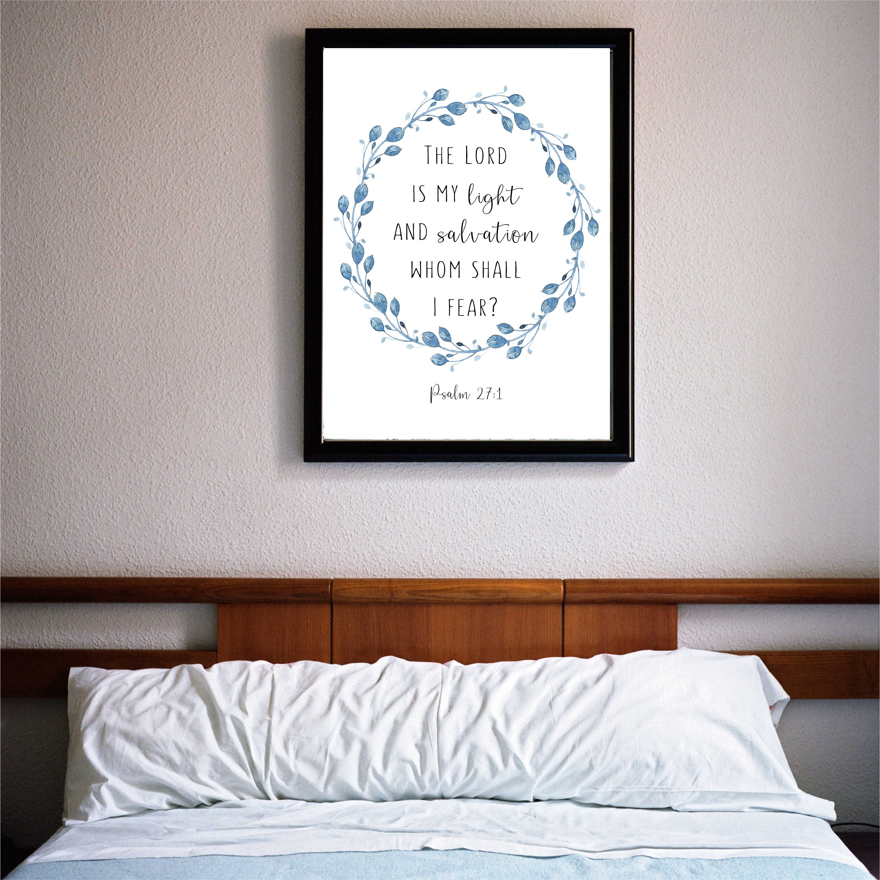The Lord is My Light and Salvation Psalm 27 Vs 1 Christian Wall