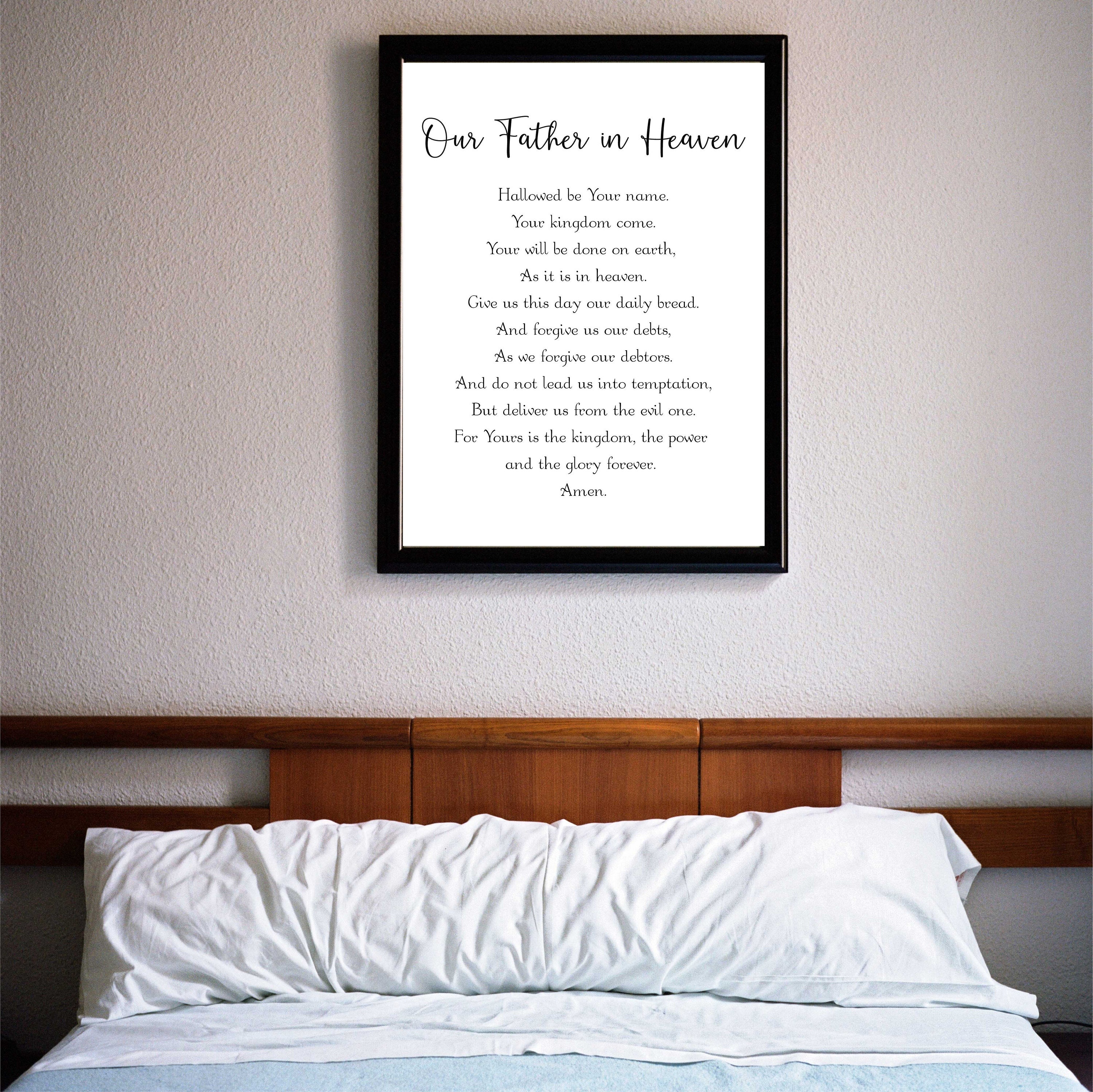 The Lords Prayer Printable Wall Art Catholic Prayer Catholic Art the