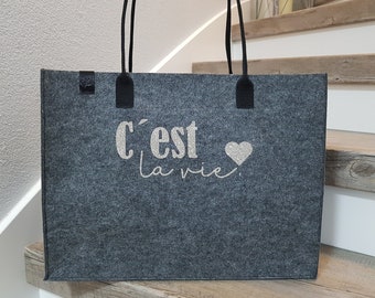 Filztasche, Filzshopper, Shopper, Einkaufstasche Filz