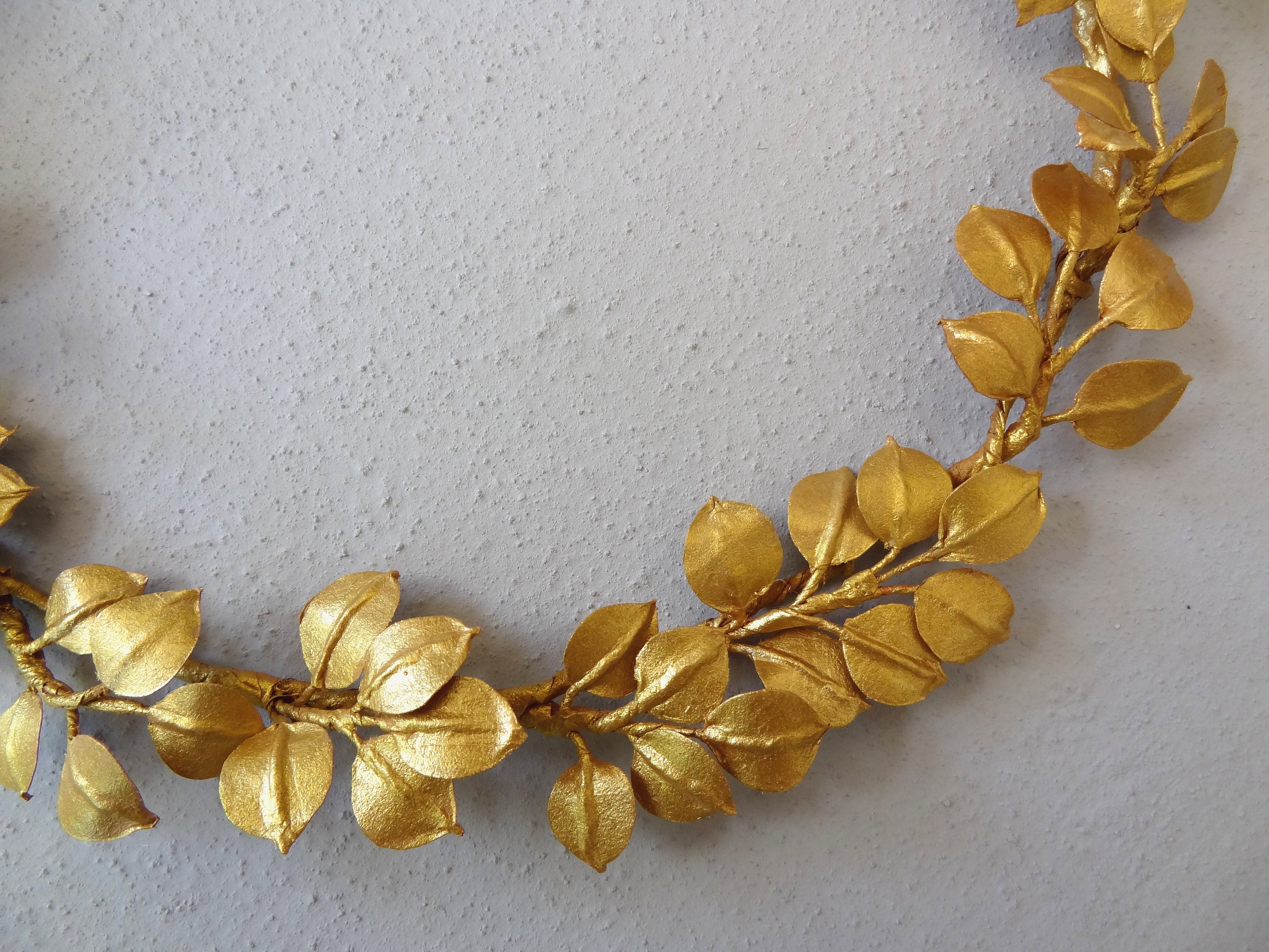 Gold Kopf Kranz gold Blätter Kranz griechische Göttin Kranz Etsy