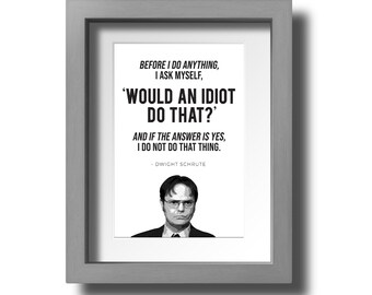 Papersalt The Office Merchandise, Dwight Schrute Jumbo Wisdom Notes Funny  Quotes from The Office TV Series