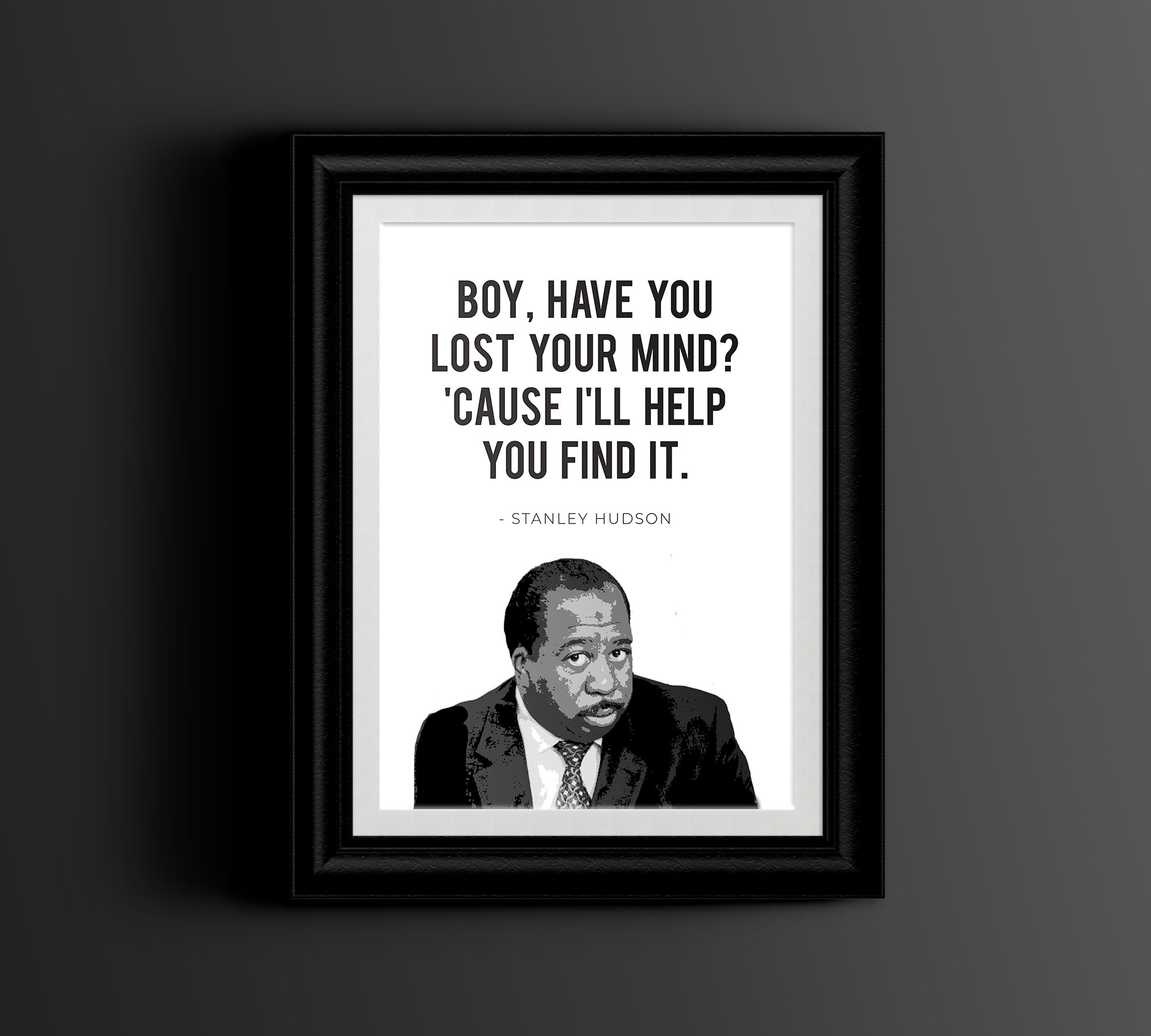 Stanley Hudson Quote the Office TV Show Printable Wall Art Etsy Canada