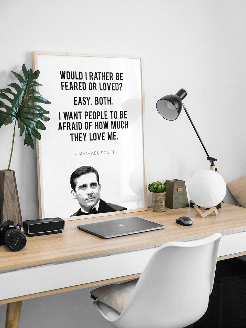 Michael Scott Quote the Office TV Show Printable Wall Art - Etsy