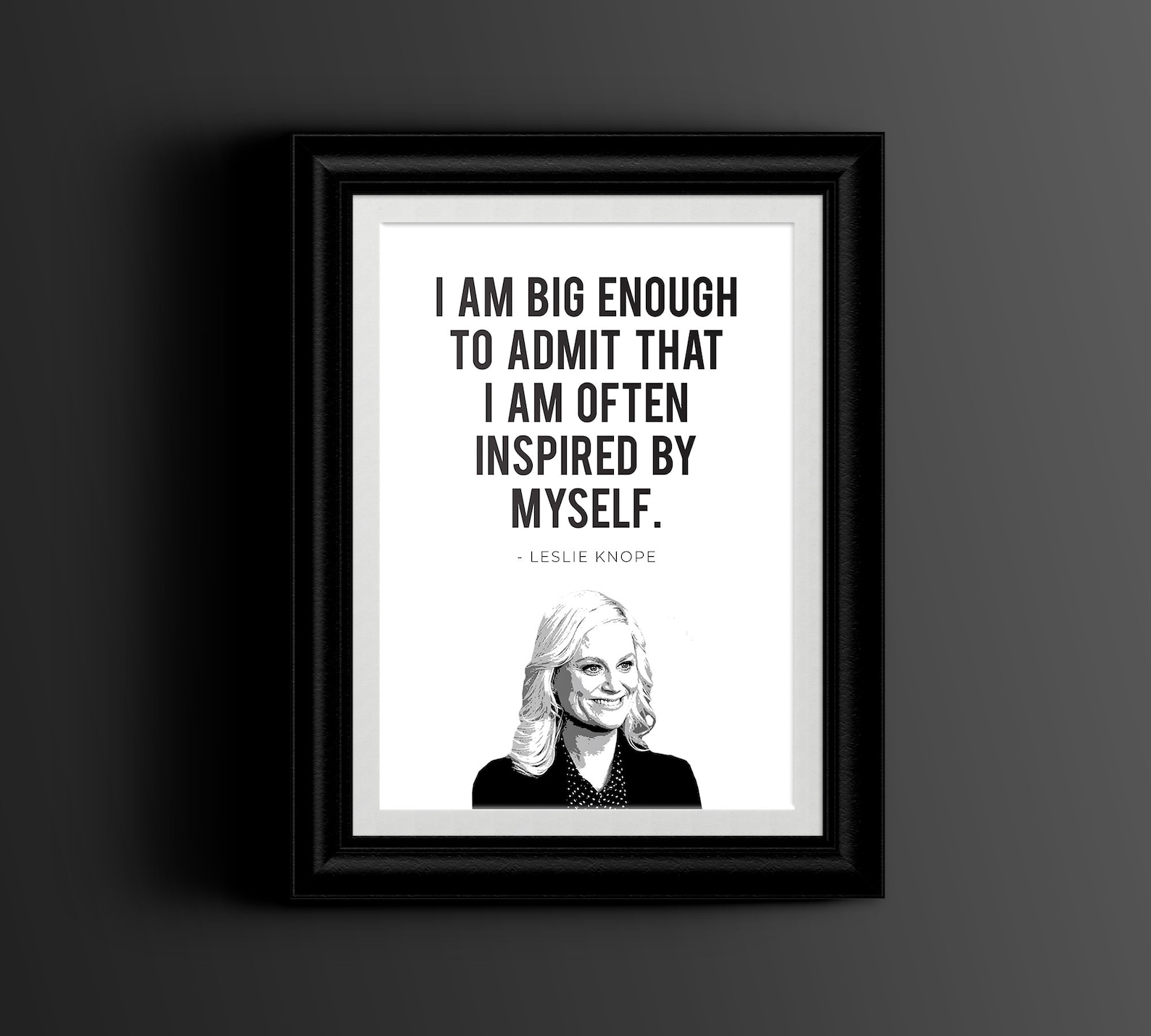 Leslie Knope Quote Parks and Rec TV Show Printable Wall Art - Etsy