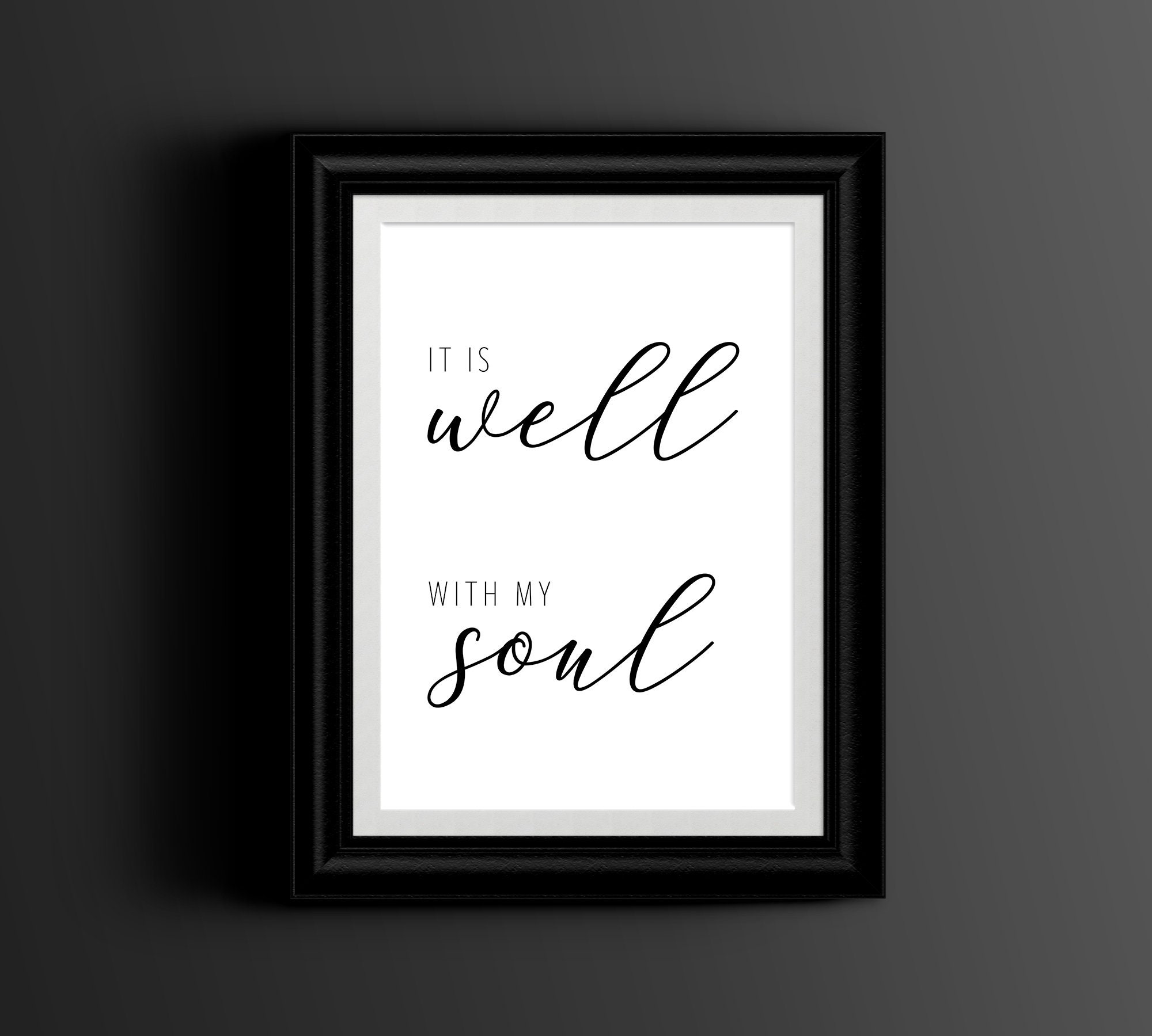 "It Is Well With My Soul" Vinyl Decal Sticker - Religious Inspirational Car Window Art