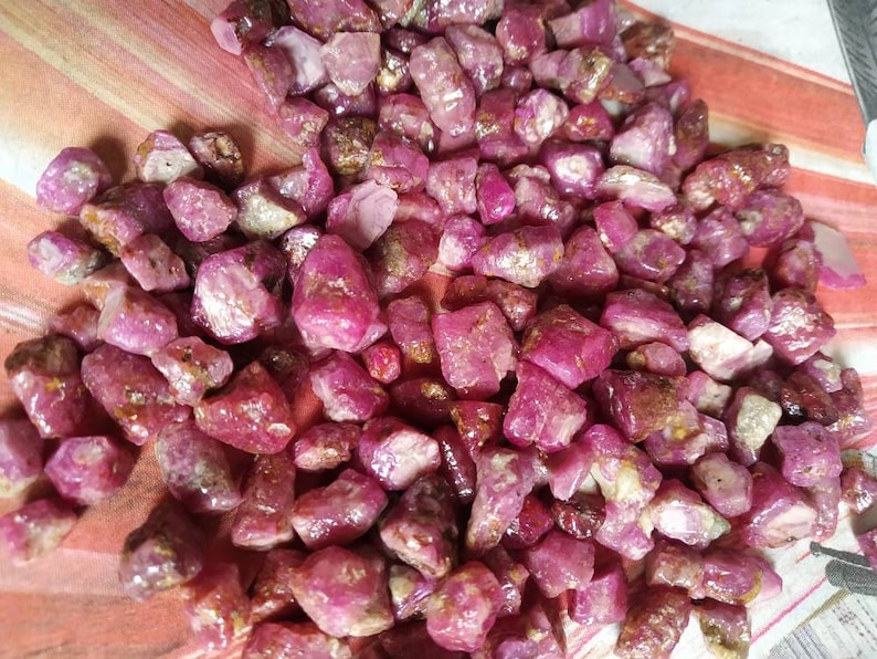 Natural Ruby Raw rough Precious Gemstones Fine Colour Loose - Etsy