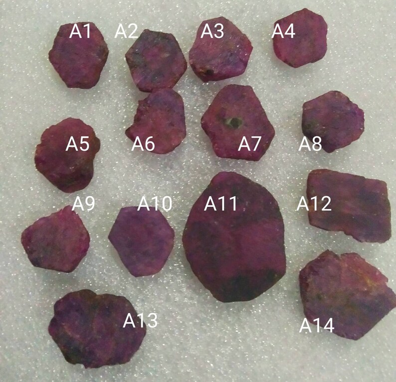 Natural ruby raw slices precious stones rough slices fine colour quality loose gems for jewelry wire wrapping healing power gemstone AAA.